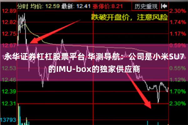 永华证券杠杠股票平台 华测导航：公司是小米SU7的IMU-box的独家供应商